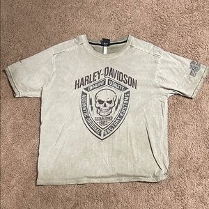 Harley-Davidson Tan Skull Emblem T-Shirt